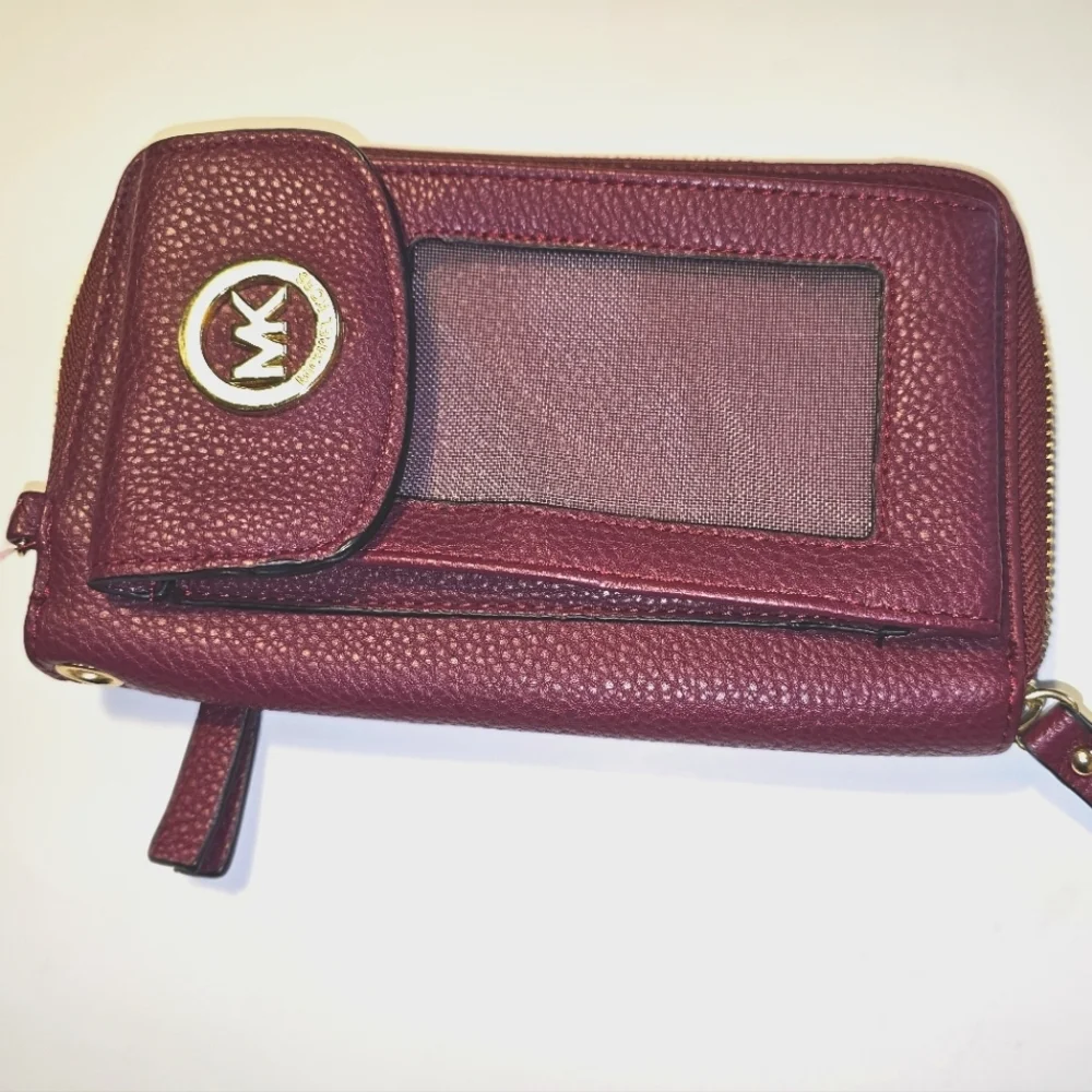 MK Michael Kors Zip up Card and Phone Wallet